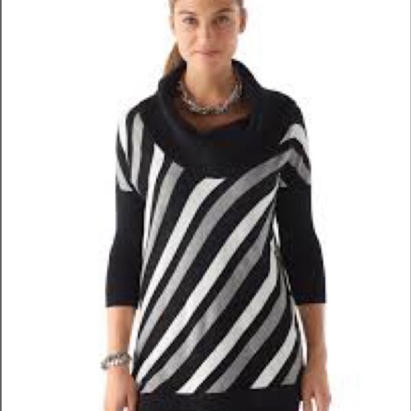 WHITE HOUSE BLACK MARKET cowl neck batwing sweater - Picture 2 of 7
